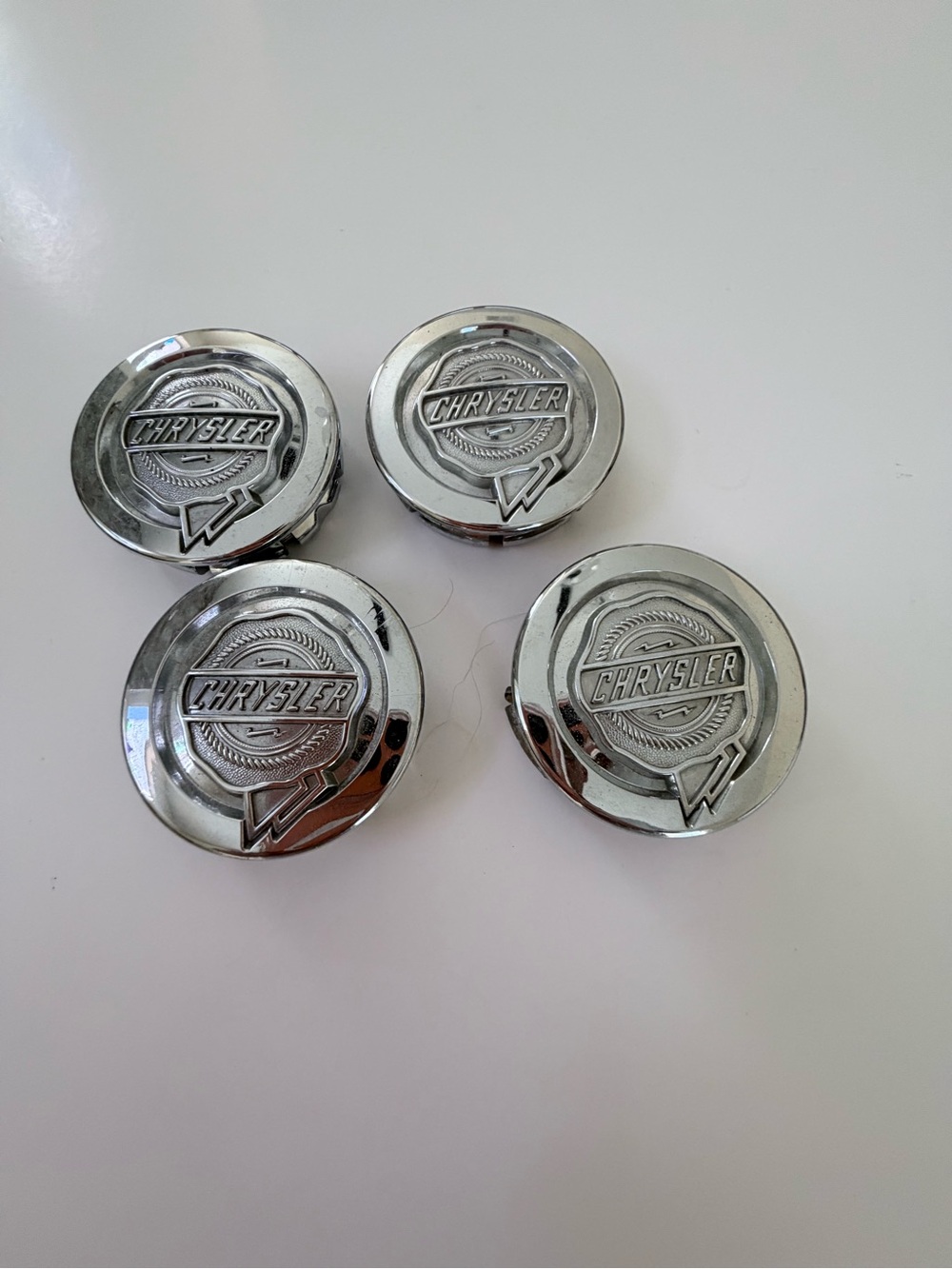 Chrysler Wheel Center Caps - Silver (Set of 4)